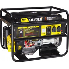 Бензиновый генератор HUTER DY8000LX аккумулятор, масло